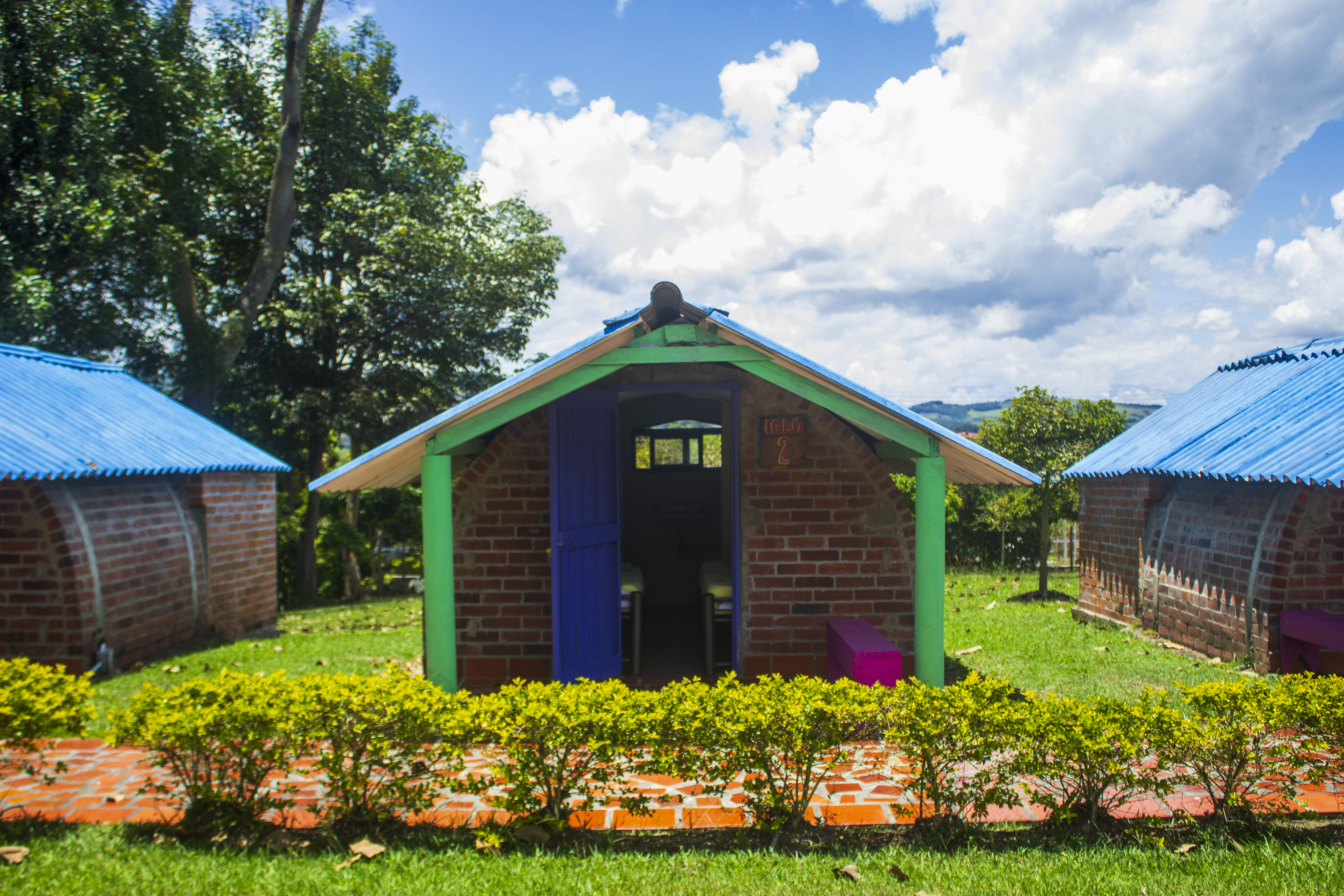 Interior IGLÚ Moderno de noche